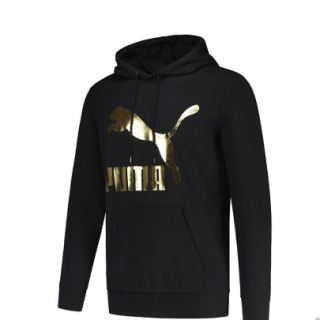 PUMA 男士套头衫 59590751 黑色金标 S