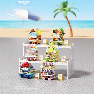 梅肯斯姆 章鱼小丸子贩卖小车 387PCS 积木拼装玩具