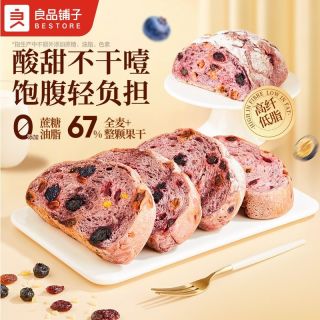 良品铺子 蓝莓桑葚全麦面包 500g