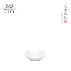 玛戈隆特 MIRACLE DYNASTY 玛戈隆特 玉兰本色骨瓷饭碗 12cm 45%骨粉 高档餐具