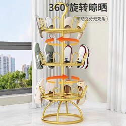 品喻 旋转晾晒 多层落地鞋架