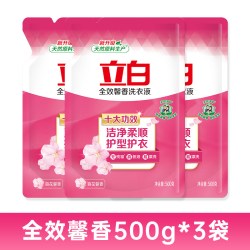 立白 全效百花馨香洗衣液香水型香味持久留香洁净实惠装家用批发 3斤