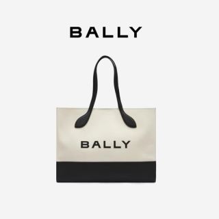 BALLY 女包帆布通勤托特包腋下包6304580 拼色礼物