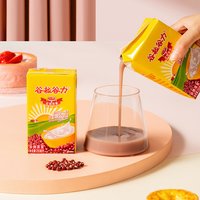 谷粒谷力 早餐奶红豆味植物蛋白谷物营养饮料250ml*24盒