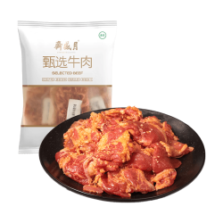 月盛斋 辣条风味烤牛肉150g*3 烧烤食材 源头直发包邮