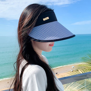 达芬奇密码 女士空顶遮阳帽 可折叠