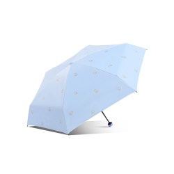 天堂伞 天堂 50741 晴雨两用五折伞 1#灰蓝 防晒防紫外线超轻