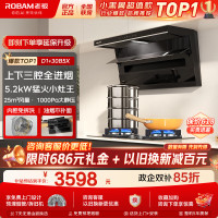 老板 小黑翼顶侧双吸油烟机灶具套装 D1+5.2KW经典小灶王30B5X