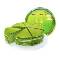 鲜京采 抹茶千层蛋糕  三倍厚抹动物奶油 400g