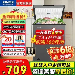 星星 无霜速冻 商用冰柜  143L