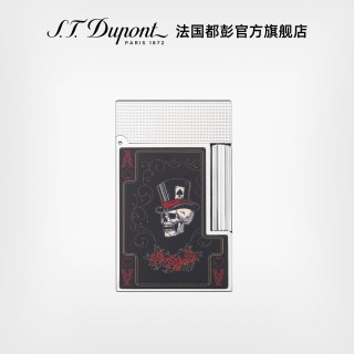 S.T.Dupont S.T. Dupont 都彭 朗声系列 骷髅玫瑰打火机 黑银C16885