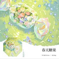 左都 ZD2609 遮阳伞 春天糖果-小巧便携 18cm 8根伞骨 UPF2000+