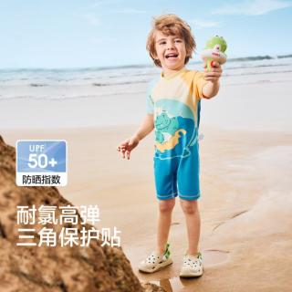 巴拉巴拉 UPF50+弹力耐氯儿童泳衣