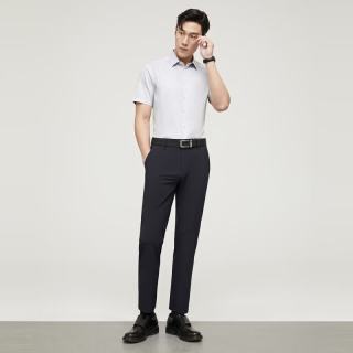 雅戈尔 棉丝短袖衬衫男丝免烫抗皱