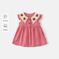 限尺码：班喜迪 经典格子女童连衣裙
