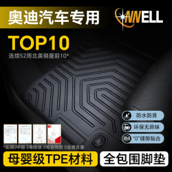 CNNELL汽车脚垫TPE全包围专车专用防污适用于奥迪A4L奥迪A6L奥迪Q5L 17-24款A4L