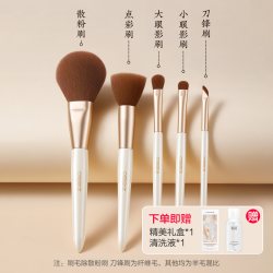 欧亿姿 化妆刷套装动物毛刀锋腮红散粉修容高光初学者全套眼影刷