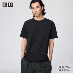 优衣库 合作款圆领短袖T恤 黑色 3XL