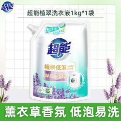 超能 Super 超能 植翠洗衣液 1kg*1袋 时尚炫彩香