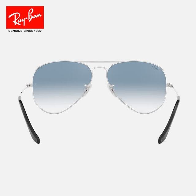 移动端、京东百亿补贴：Ray-Ban RayBan）男女款飞行员系列太阳镜复古渐变色时尚高级感墨镜0RB3025 礼物