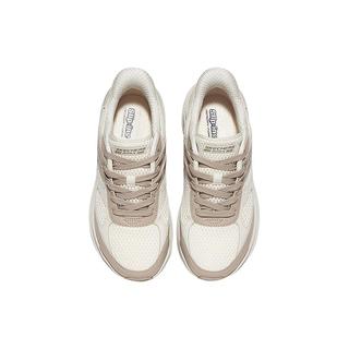 SKECHERS/斯凯奇 自然色一脚蹬厚底增高休闲运动鞋 35.5码