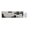 紫光 KM500W 轻音无线键盘鼠标套装 奶咖黑