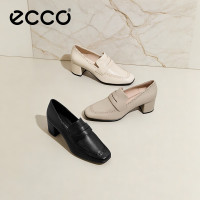 ecco 【粗跟通勤】型塑浅口高跟鞋一体注塑缓震不累脚女鞋291913