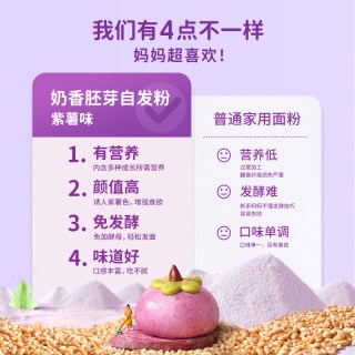 新良制粉 妈咪宝焙紫薯味胚芽自发面粉 1kg