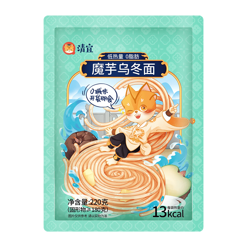 清宜 0脂肪魔芋乌冬面 220g