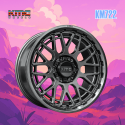 KMC WHEELS越野轮毂KM722KMC轮毂17寸 8.5J ET18内防脱越野轮毂适配坦克系列
