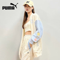 PUMA 536309-99 透气撞色 女子运动夹克 L码