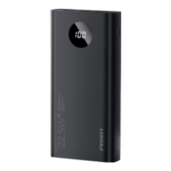 品胜 TS-D348 22.5W快充 20000mAh 圆屏数显 移动电源 魔幻黑