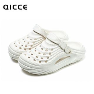 QICCE 轻臣 QL9051 EVA防滑沙滩拖鞋 男女款 白色 36-37