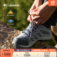 Columbia 户外男女防水抓地耐磨运动旅行登山徒步鞋 053 女 BL0607 灰色 36 (22cm)女
