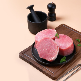 1号会员店 黑猪里脊肉 慢养300天以上 净重1.2kg