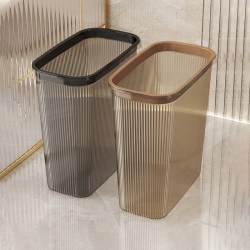 妙然 -0240 轻奢垃圾桶 10L 军绿色 压圈式 长筒形 夹缝收纳