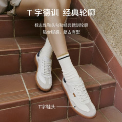 ecco 【牛皮板鞋】爱步夏季轻盈百搭德训鞋