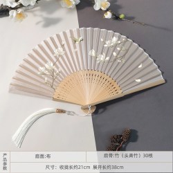 新中式折扇古风扇子女扇便携折叠扇中国风汉服旗袍扇古典竹扇女夏