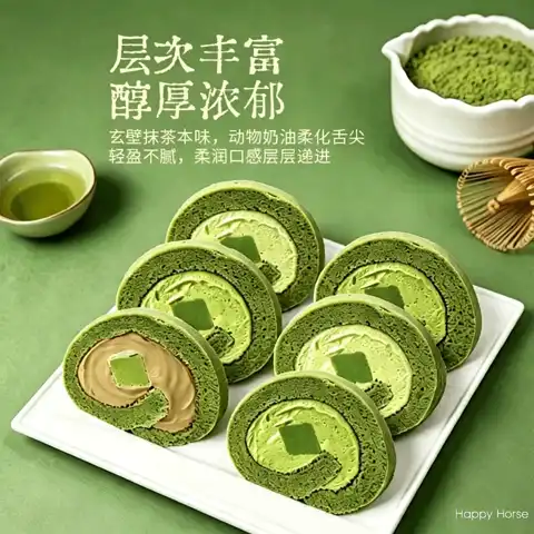 今日必买：鲜京采 抹茶六重奏瑞士卷蛋糕360g装