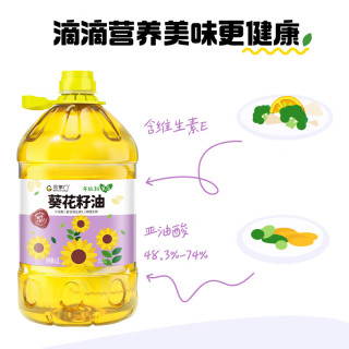 mastergold 压榨一级少油烟充氮保鲜 葵花籽油6.2L