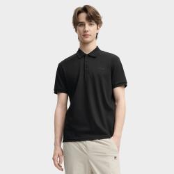 FILA 【商务轻运动】凉感速干正肩修身短袖POLO衫 F11M538118FBK