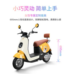 立马电动车 立马MINI 电动摩托车80KM超长续航60V20Ah铅酸电池电动车1200W电机 霓粉红 霓粉虹