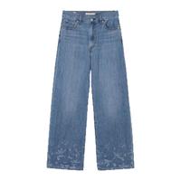 Levi's 李维斯 Ribcage印花高腰阔腿牛仔裤