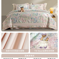 TEENIE WEENIE TeenieWeenie TW26011602L 新疆长绒棉磨毛四件套 1.5/1.8m床单款 星芙颂