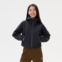 限尺码：KOLON SPORT 女士短款3L夹克露营多口袋连帽户外运动休闲衣