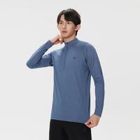 KOLON SPORT 男士抓绒半拉链T恤
