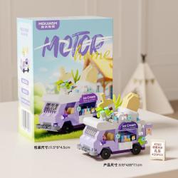 梅肯斯姆 美食旅行车系列 K505甜蜜冰冰礼车420颗粒