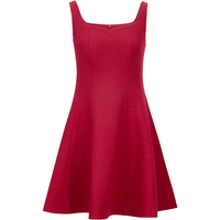 VERO MODA 32617A007 无袖收腰方领 澳木红 M 连衣裙