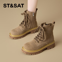 星期六 ST&SAT 英伦风马丁靴女款
