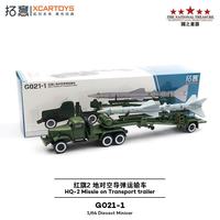 拓意 1/64 合金车模型 红旗2地对空导弹运输车（G021-1）